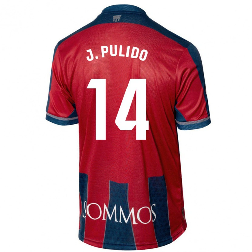 Danxen Kid Jorge Pulido #14 Red Blue Home Jersey 2024/25 T-Shirt