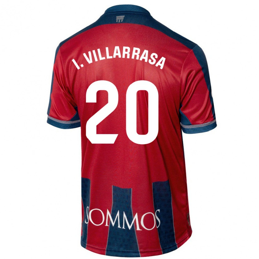 Danxen Kid Ignasi Vilarrasa #20 Red Blue Home Jersey 2024/25 T-Shirt