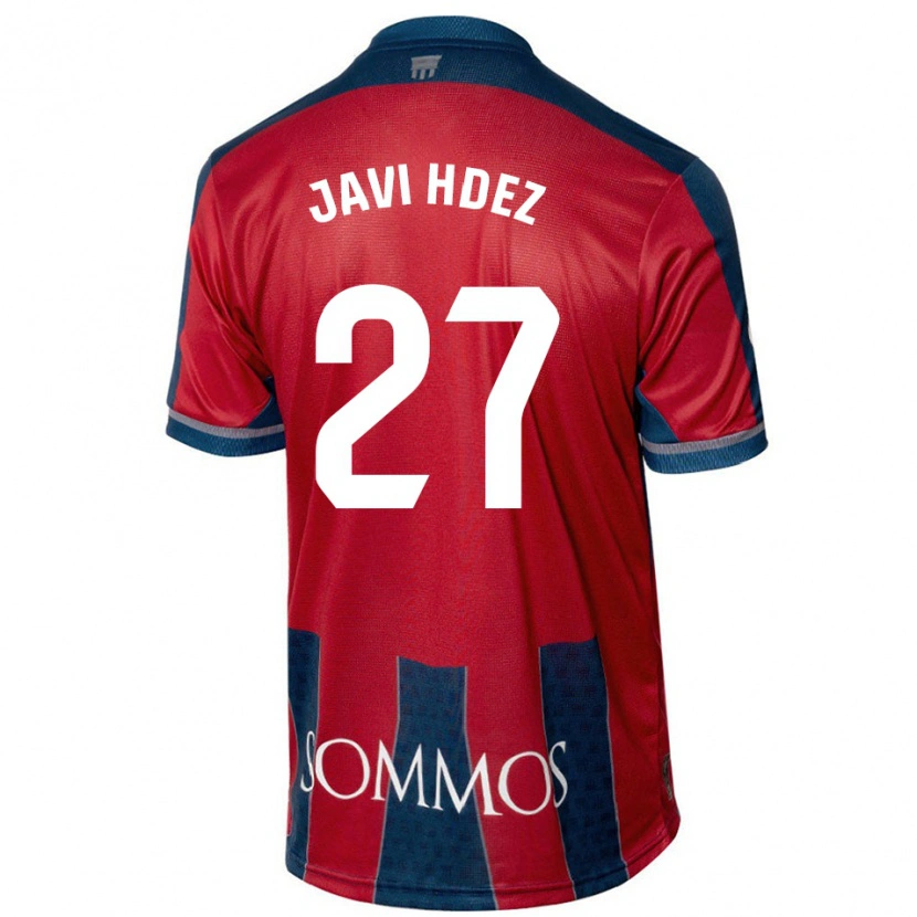 Danxen Kid Javi Hernández #27 Red Blue Home Jersey 2024/25 T-Shirt