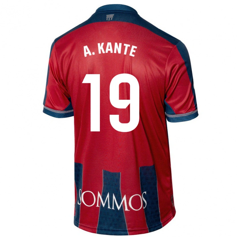 Danxen Kid Abou Kanté #19 Red Blue Home Jersey 2024/25 T-Shirt