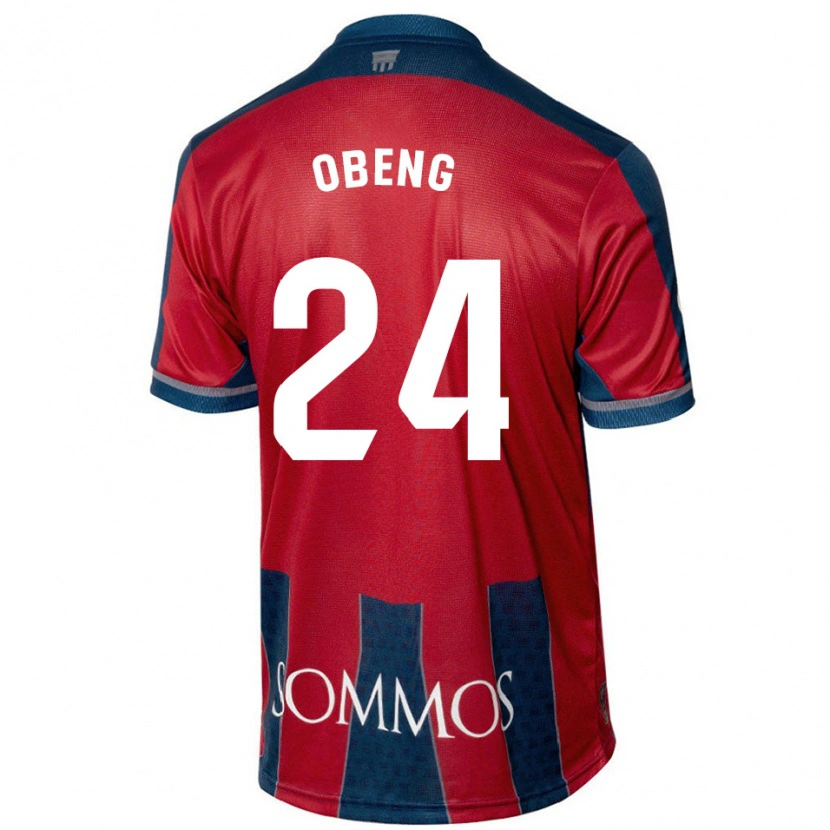 Danxen Kid Samuel Obeng #24 Red Blue Home Jersey 2024/25 T-Shirt