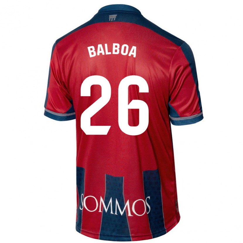 Danxen Kid Álex Balboa #26 Red Blue Home Jersey 2024/25 T-Shirt