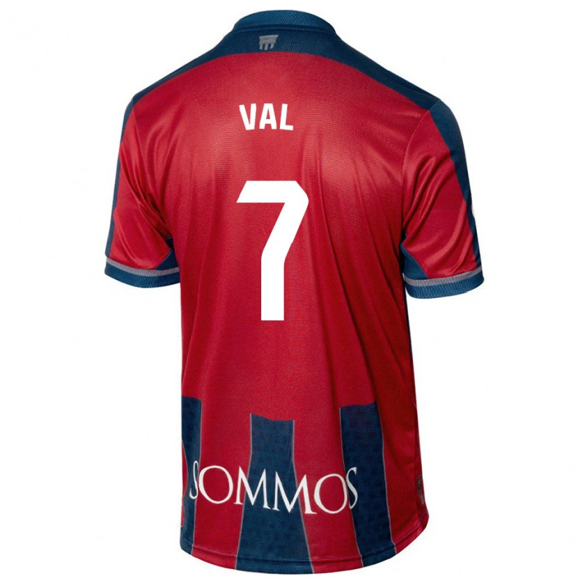 Danxen Kid Rodri Val #7 Red Blue Home Jersey 2024/25 T-Shirt