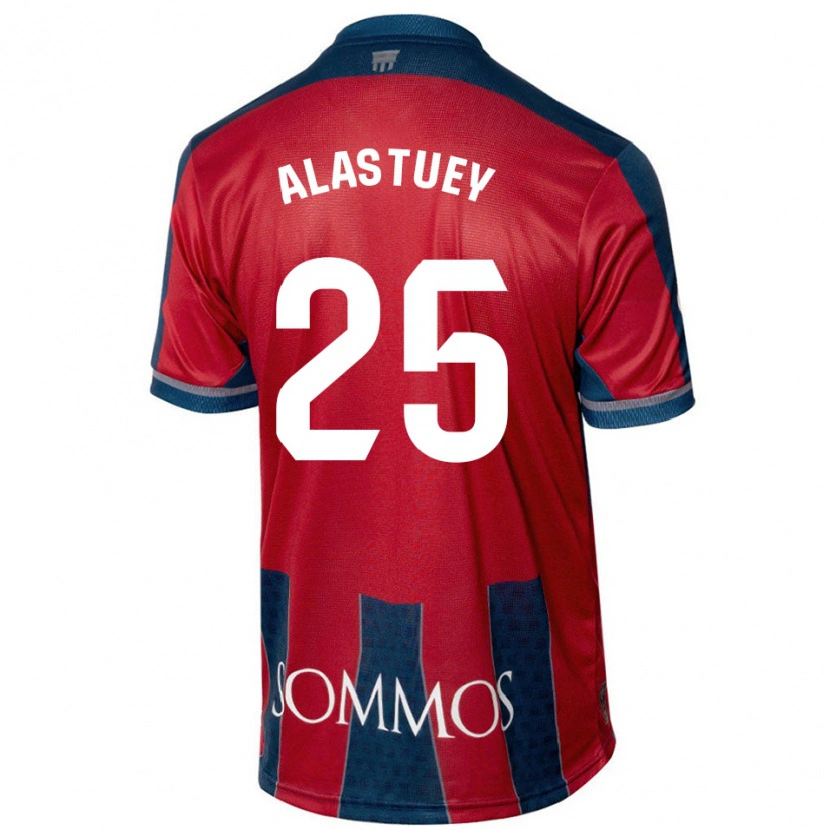 Danxen Kid Martina Alastuey #25 Red Blue Home Jersey 2024/25 T-Shirt