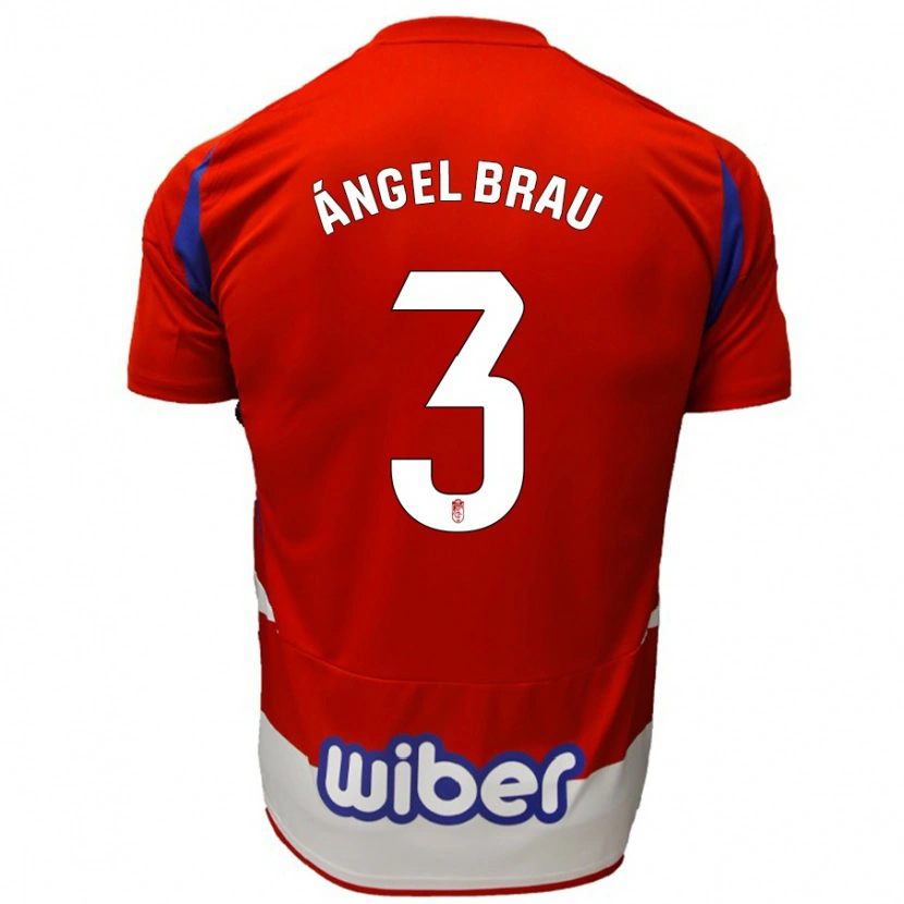 Danxen Kid Miguel Ángel Brau #3 Red White Blue Home Jersey 2024/25 T-Shirt