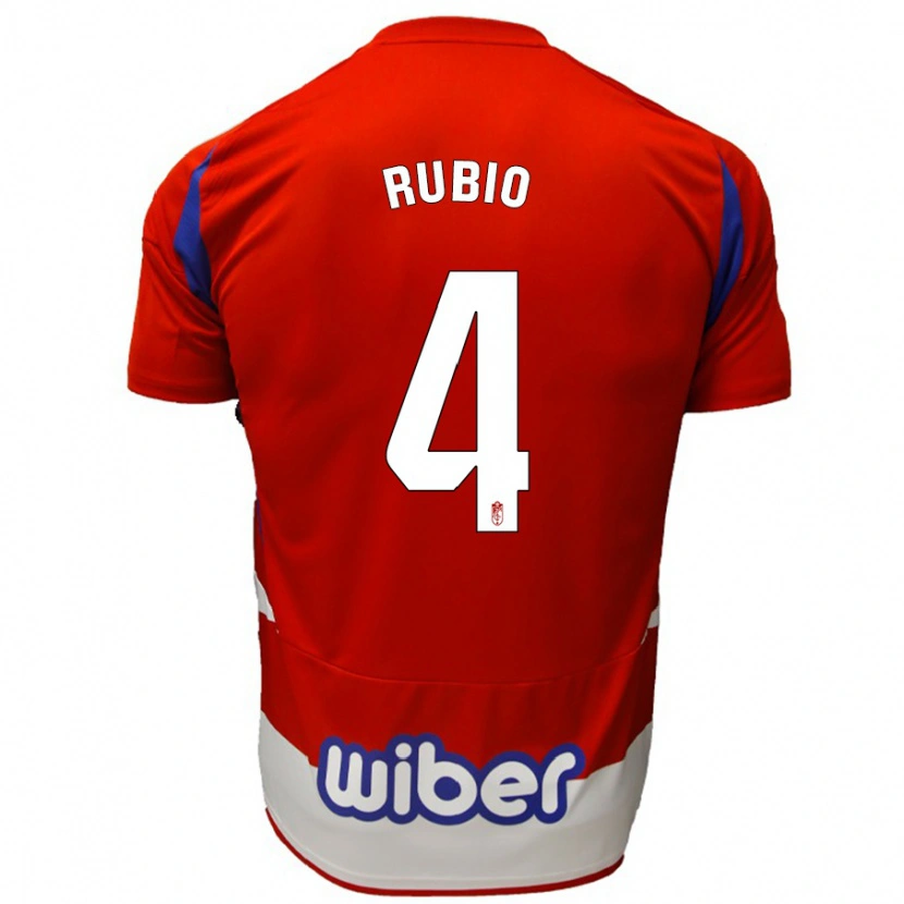 Danxen Kid Miguel Rubio #4 Red White Blue Home Jersey 2024/25 T-Shirt