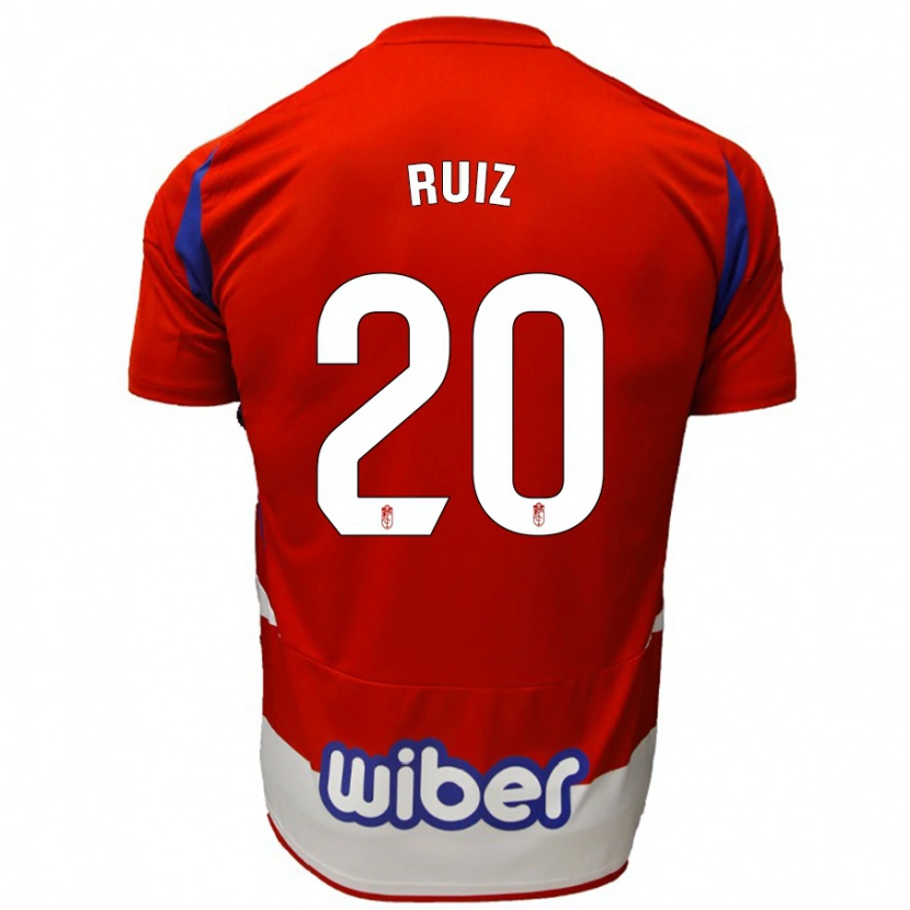 Danxen Kid Sergio Ruiz #20 Red White Blue Home Jersey 2024/25 T-Shirt