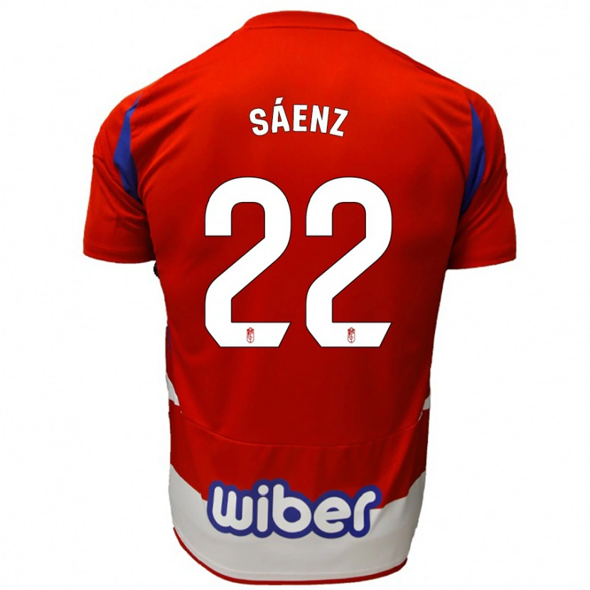 Danxen Kid Pablo Sáenz #22 Red White Blue Home Jersey 2024/25 T-Shirt