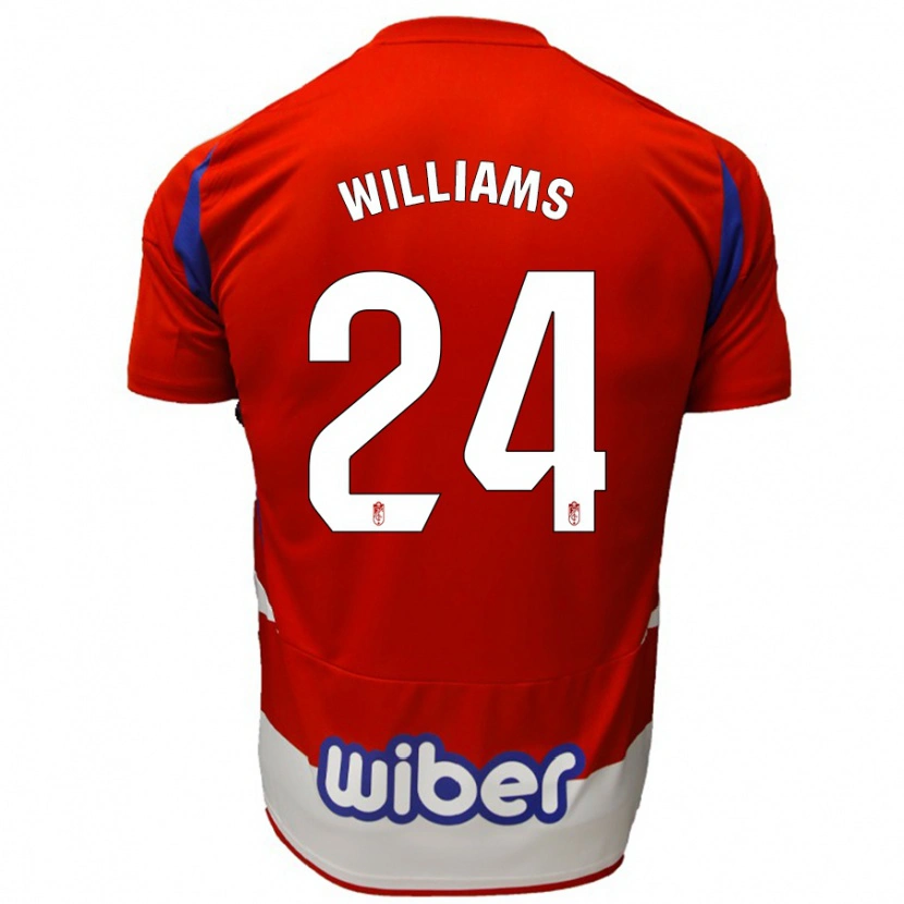 Danxen Kid Loïc Williams #24 Red White Blue Home Jersey 2024/25 T-Shirt