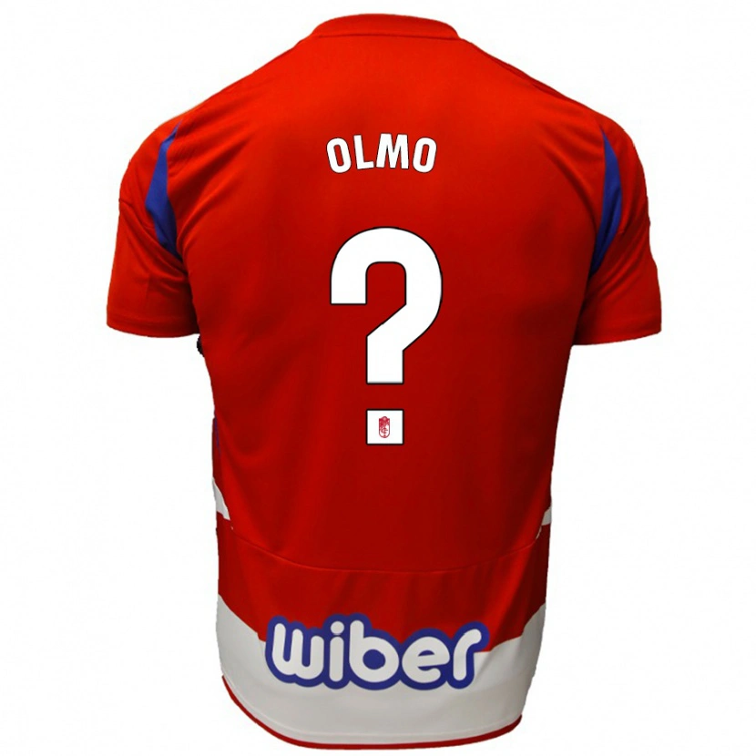 Danxen Kid Ismael Olmo #0 Red White Blue Home Jersey 2024/25 T-Shirt