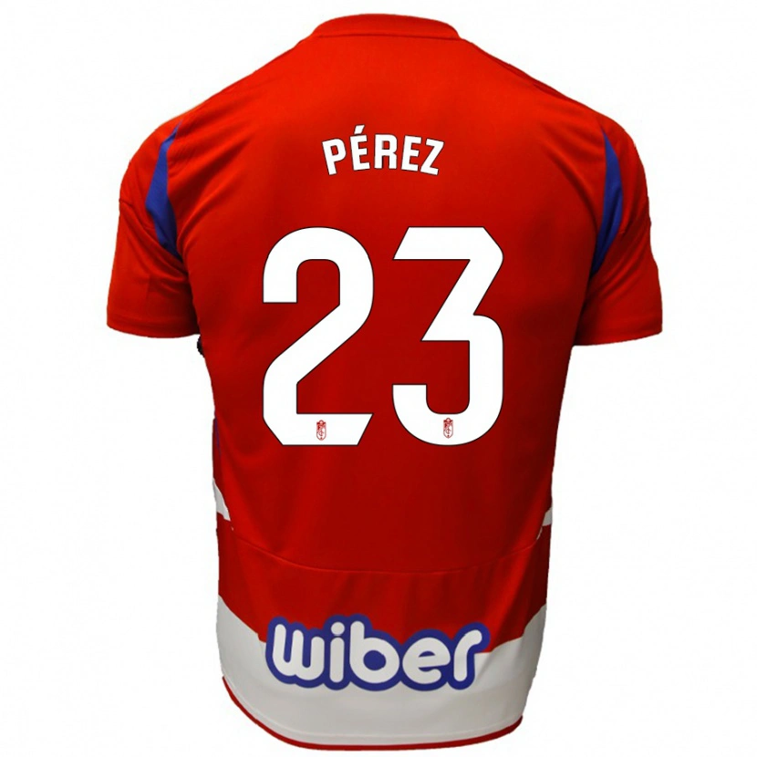 Danxen Kid Lucas Pérez #23 Red White Blue Home Jersey 2024/25 T-Shirt