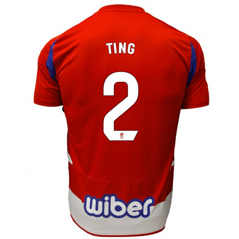 Danxen Kid Xie Ting #2 Red White Blue Home Jersey 2024/25 T-Shirt