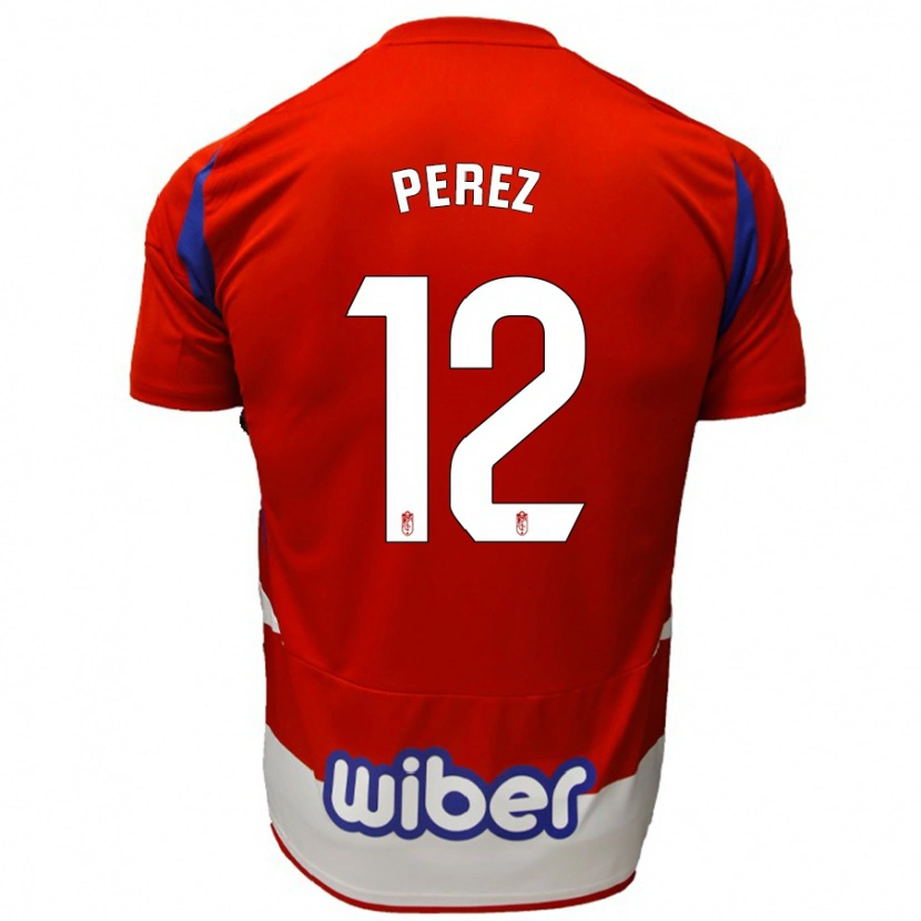 Danxen Kid Alba Pérez #12 Red White Blue Home Jersey 2024/25 T-Shirt