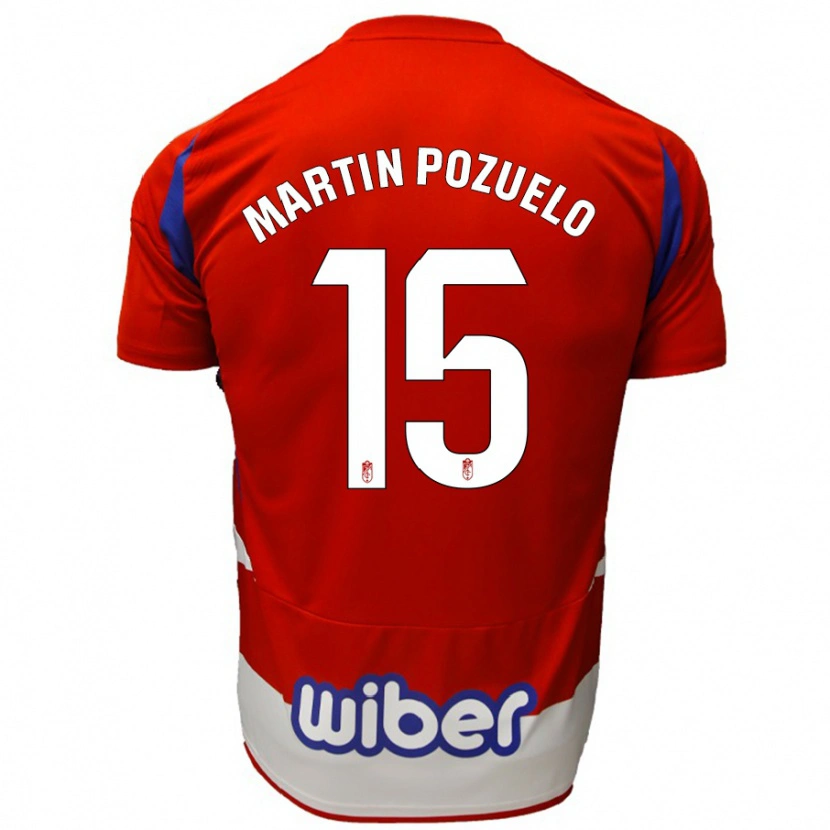 Danxen Kid Esther Martín-Pozuelo #15 Red White Blue Home Jersey 2024/25 T-Shirt