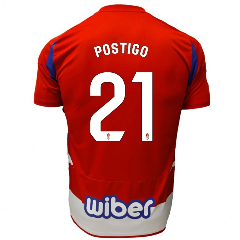 Danxen Kid Postigo #21 Red White Blue Home Jersey 2024/25 T-Shirt