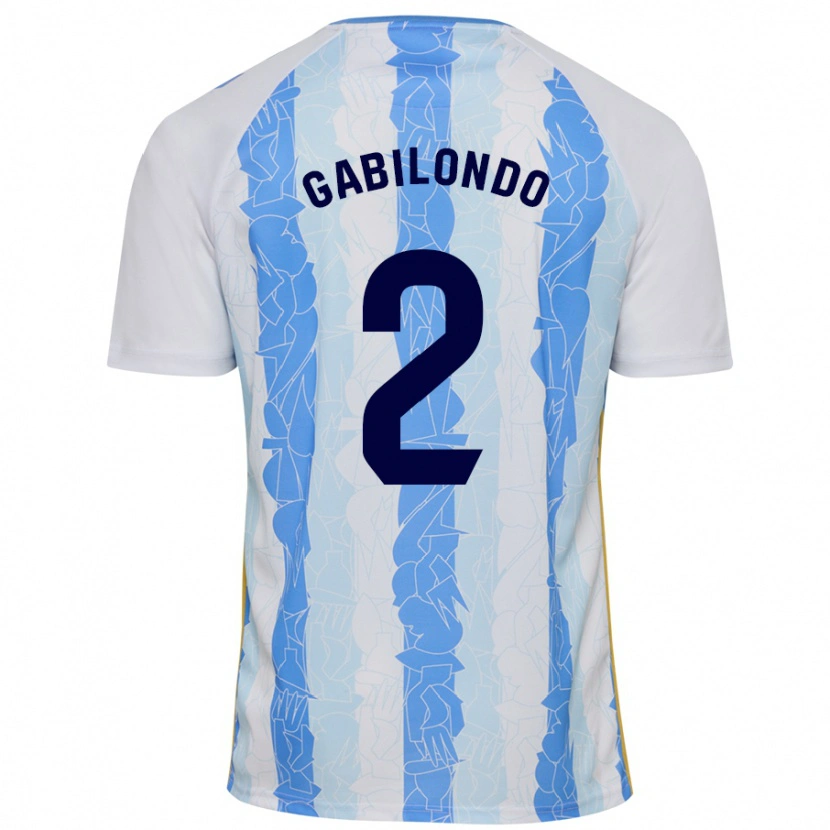 Danxen Kid Jokin Gabilondo #2 White Blue Home Jersey 2024/25 T-Shirt