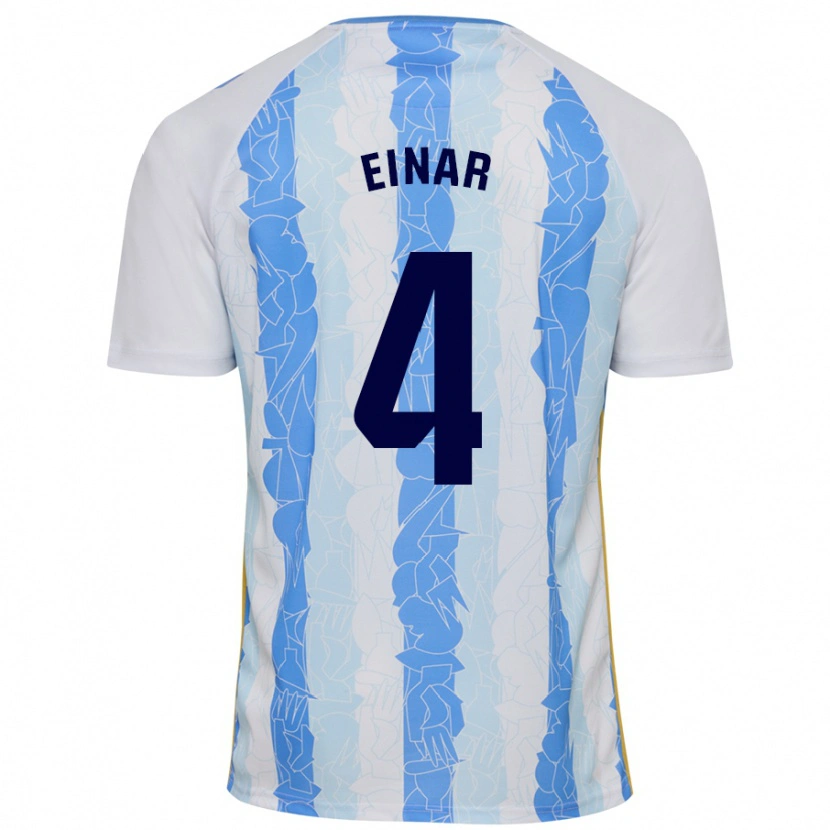 Danxen Kid Einar Galilea #4 White Blue Home Jersey 2024/25 T-Shirt