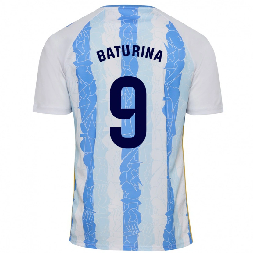 Danxen Kid Roko Baturina #9 White Blue Home Jersey 2024/25 T-Shirt