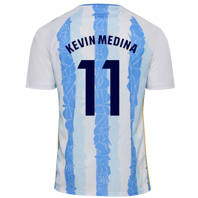 Danxen Kid Kevin Medina #11 White Blue Home Jersey 2024/25 T-Shirt