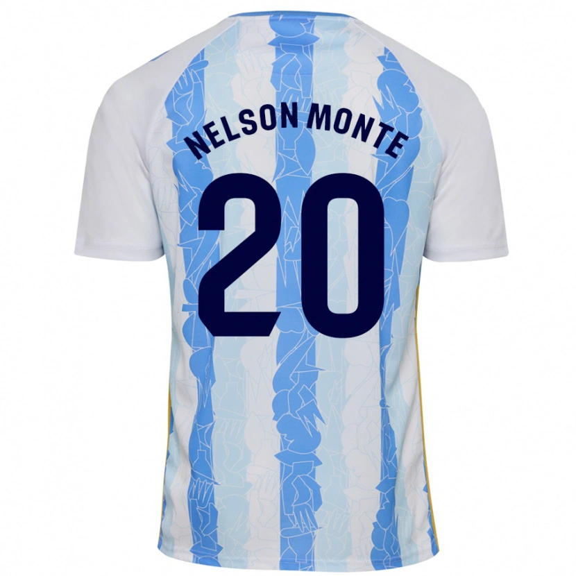 Danxen Kid Nélson Monte #20 White Blue Home Jersey 2024/25 T-Shirt