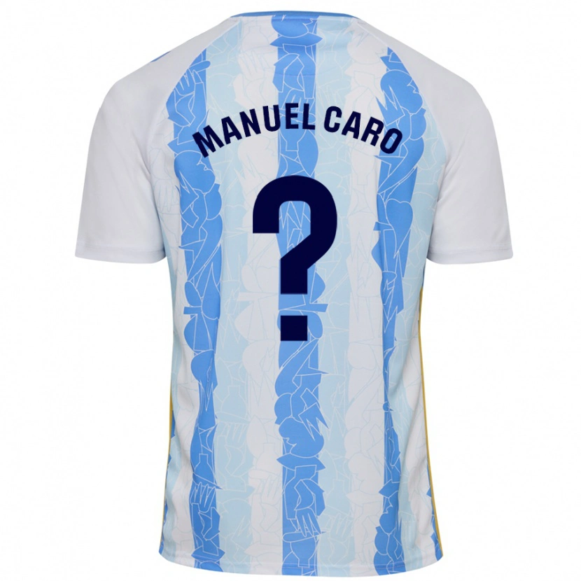 Danxen Kid José Manuel Caro #0 White Blue Home Jersey 2024/25 T-Shirt