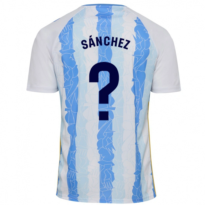 Danxen Kid Álvaro Sánchez #0 White Blue Home Jersey 2024/25 T-Shirt