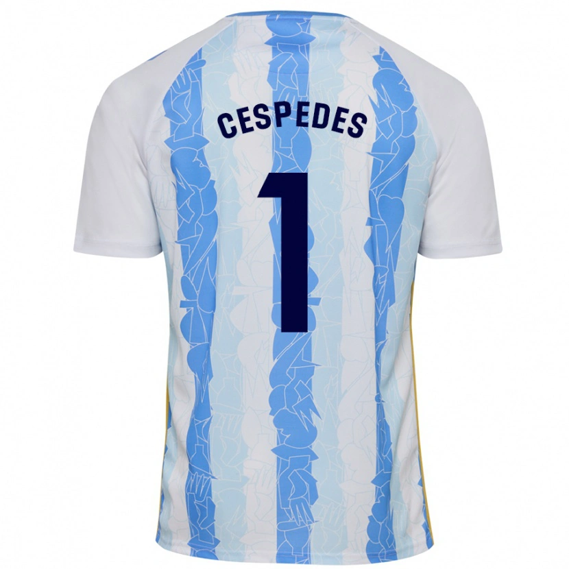 Danxen Kid Andrés Céspedes #1 White Blue Home Jersey 2024/25 T-Shirt