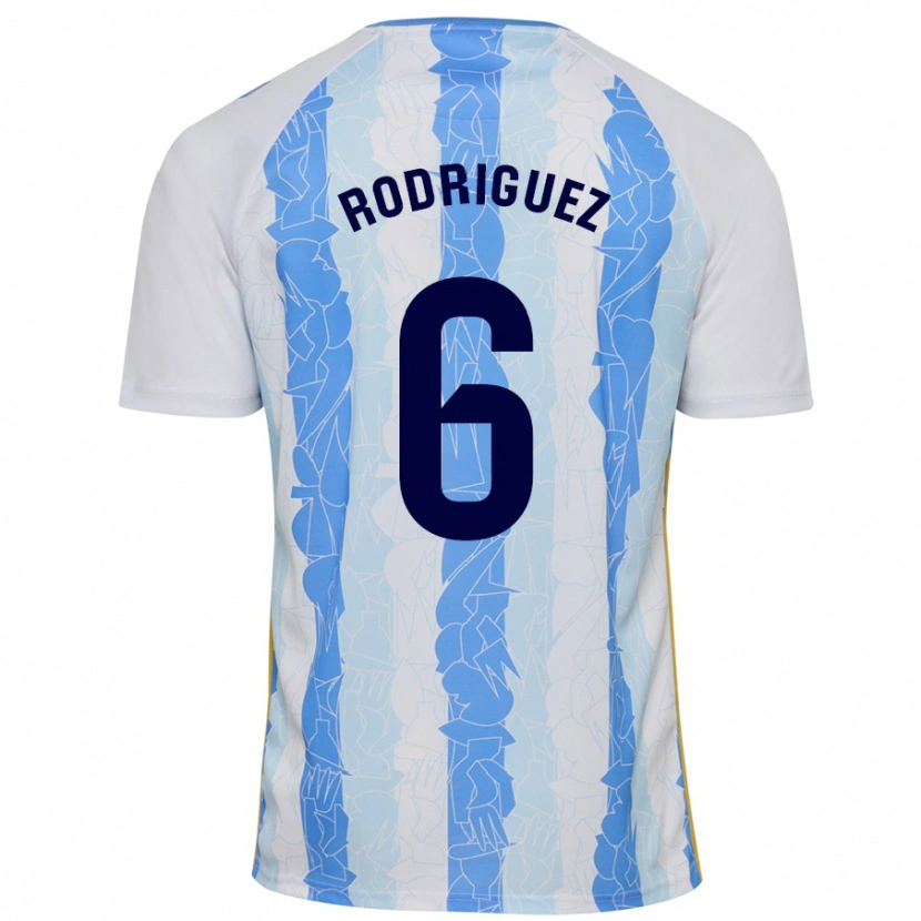 Danxen Kid Rafa Rodríguez #6 White Blue Home Jersey 2024/25 T-Shirt