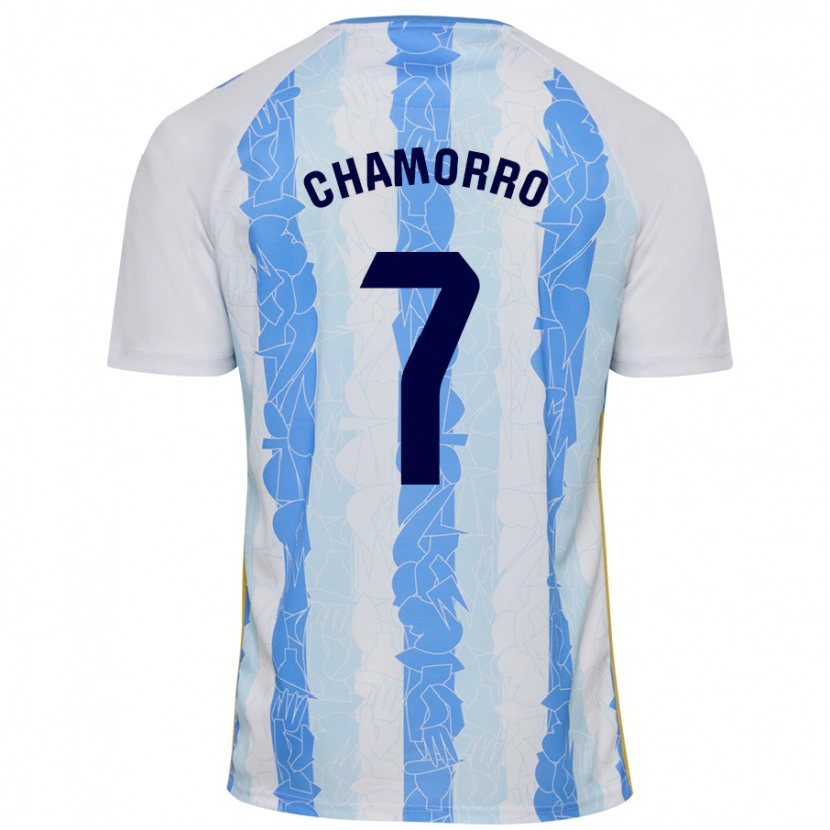 Danxen Kid Alexis Chamorro #7 White Blue Home Jersey 2024/25 T-Shirt