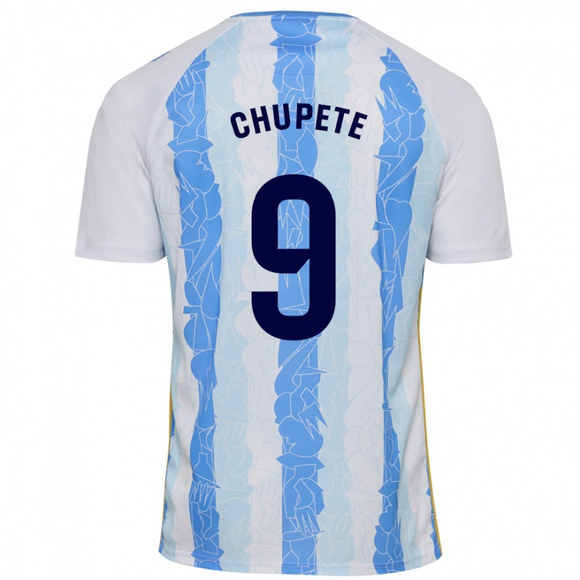 Danxen Kid Chupete #9 White Blue Home Jersey 2024/25 T-Shirt