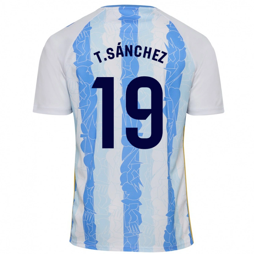 Danxen Kid Toni Sánchez #19 White Blue Home Jersey 2024/25 T-Shirt