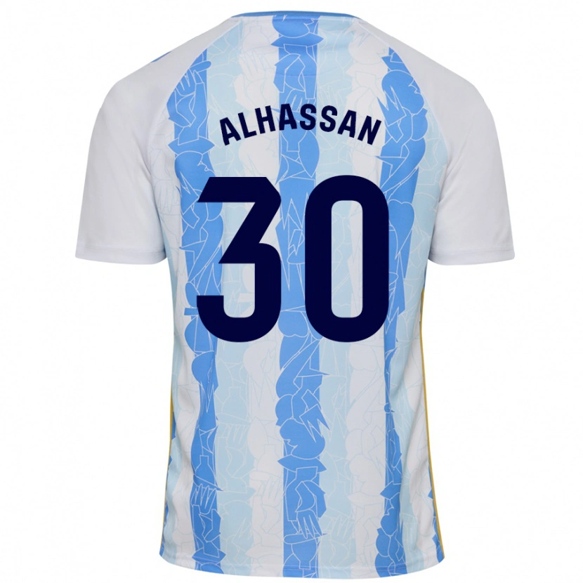 Danxen Kid Mubarak Alhassan #30 White Blue Home Jersey 2024/25 T-Shirt