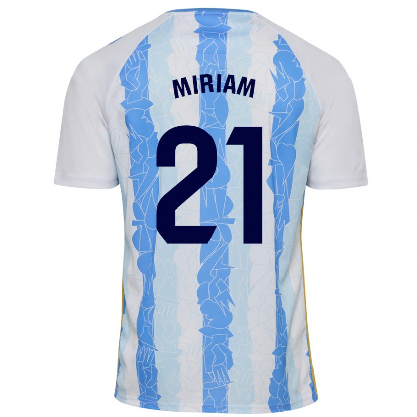 Danxen Kid Míriam #21 White Blue Home Jersey 2024/25 T-Shirt