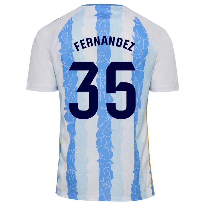 Danxen Kid Inés Fernández #35 White Blue Home Jersey 2024/25 T-Shirt