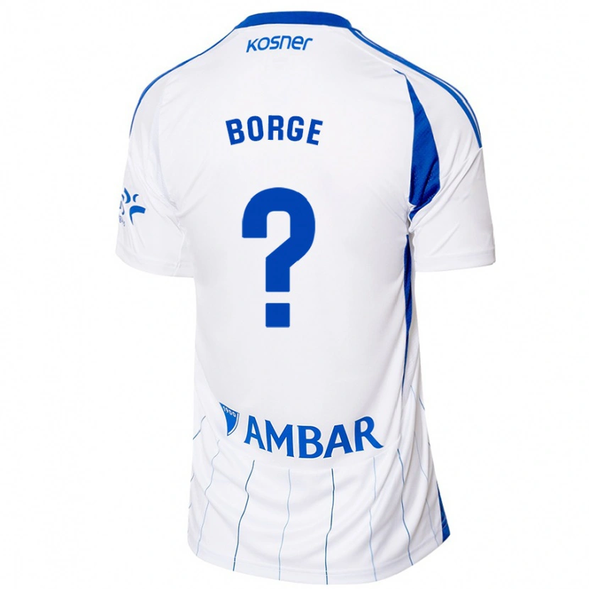 Danxen Kid Andrés Borge #0 Red White Home Jersey 2024/25 T-Shirt