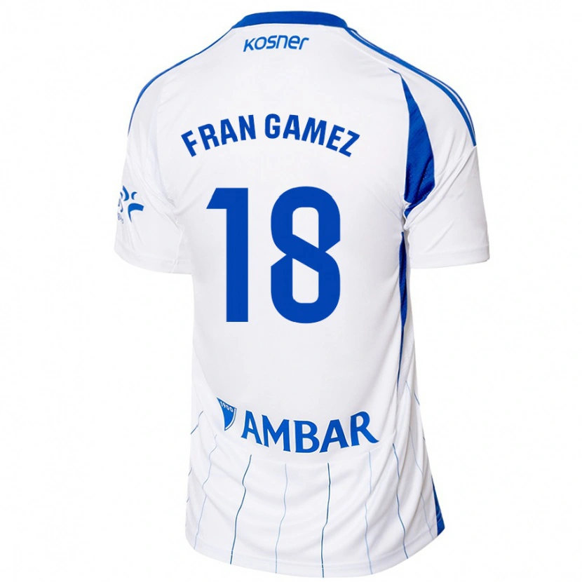 Danxen Kid Fran Gámez #18 Red White Home Jersey 2024/25 T-Shirt