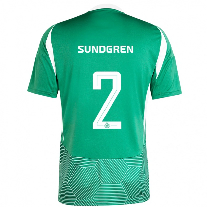 Danxen Kid Daniel Sundgren #2 Green White Home Jersey 2024/25 T-Shirt