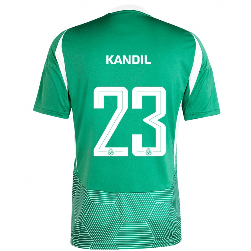 Danxen Kid Maor Kandil #23 Green White Home Jersey 2024/25 T-Shirt