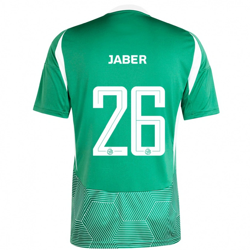 Danxen Kid Mahmoud Jaber #26 Green White Home Jersey 2024/25 T-Shirt