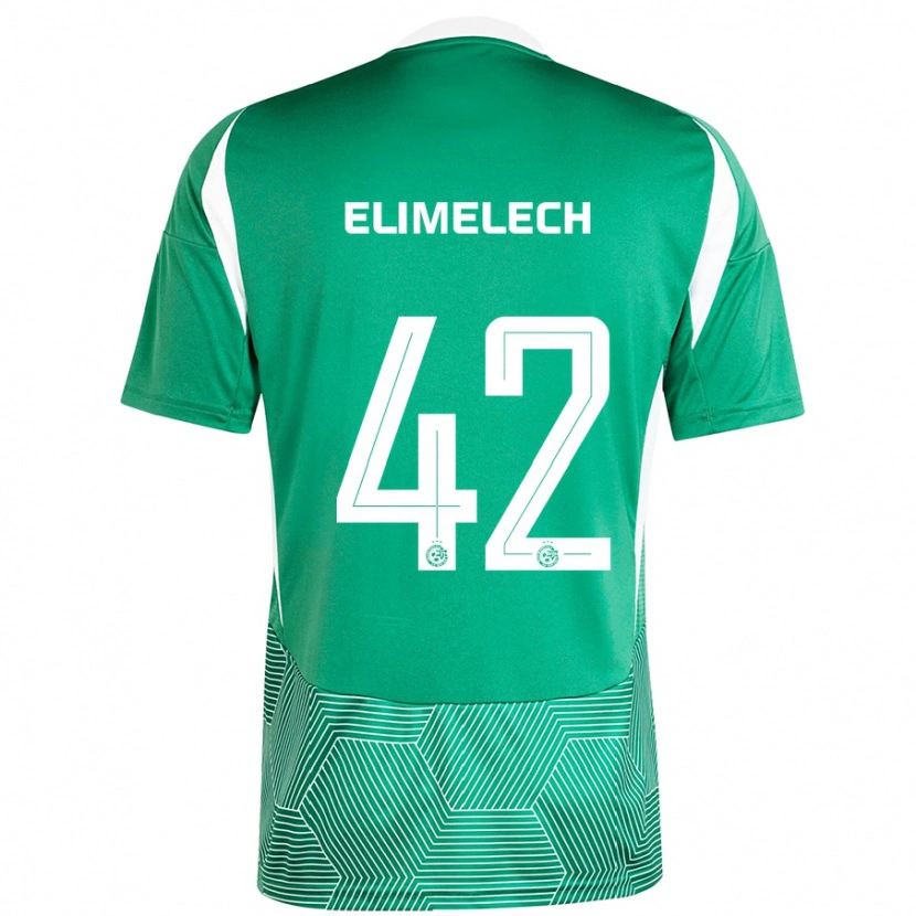 Danxen Kid Roey Elimelech #42 Green White Home Jersey 2024/25 T-Shirt