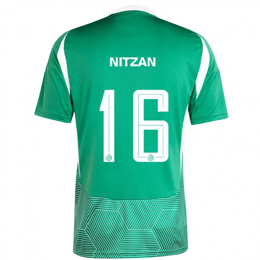 Danxen Kid Itamar Nitzan #16 Green White Home Jersey 2024/25 T-Shirt