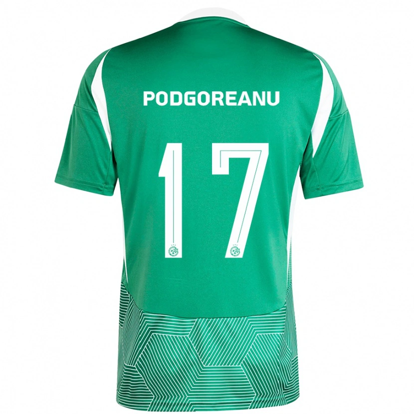 Danxen Kid Suf Podgoreanu #17 Green White Home Jersey 2024/25 T-Shirt