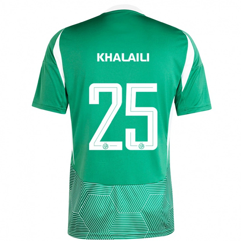 Danxen Kid Anan Khalaili #25 Green White Home Jersey 2024/25 T-Shirt