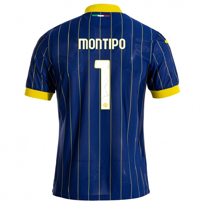 Danxen Kid Lorenzo Montipò #1 Blue Yellow Home Jersey 2024/25 T-Shirt