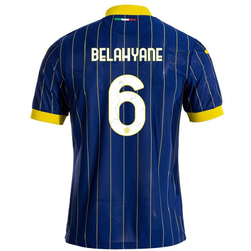 Danxen Kid Reda Belahyane #6 Blue Yellow Home Jersey 2024/25 T-Shirt