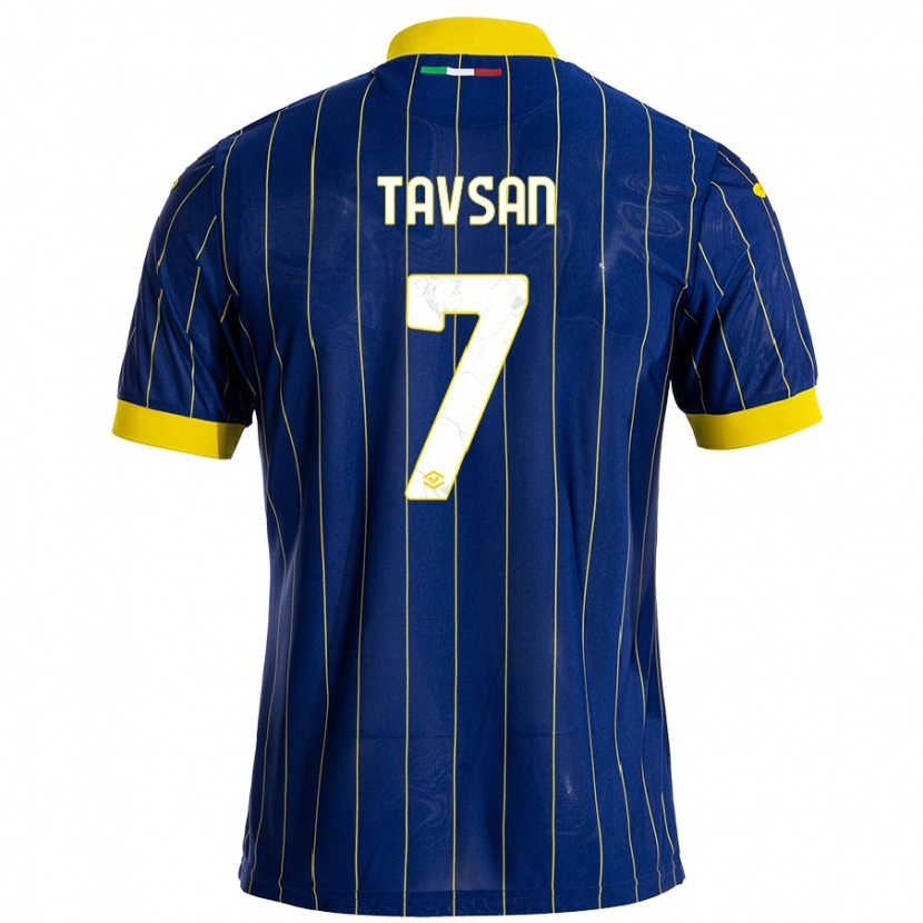 Danxen Kid Elayis Tavsan #7 Blue Yellow Home Jersey 2024/25 T-Shirt