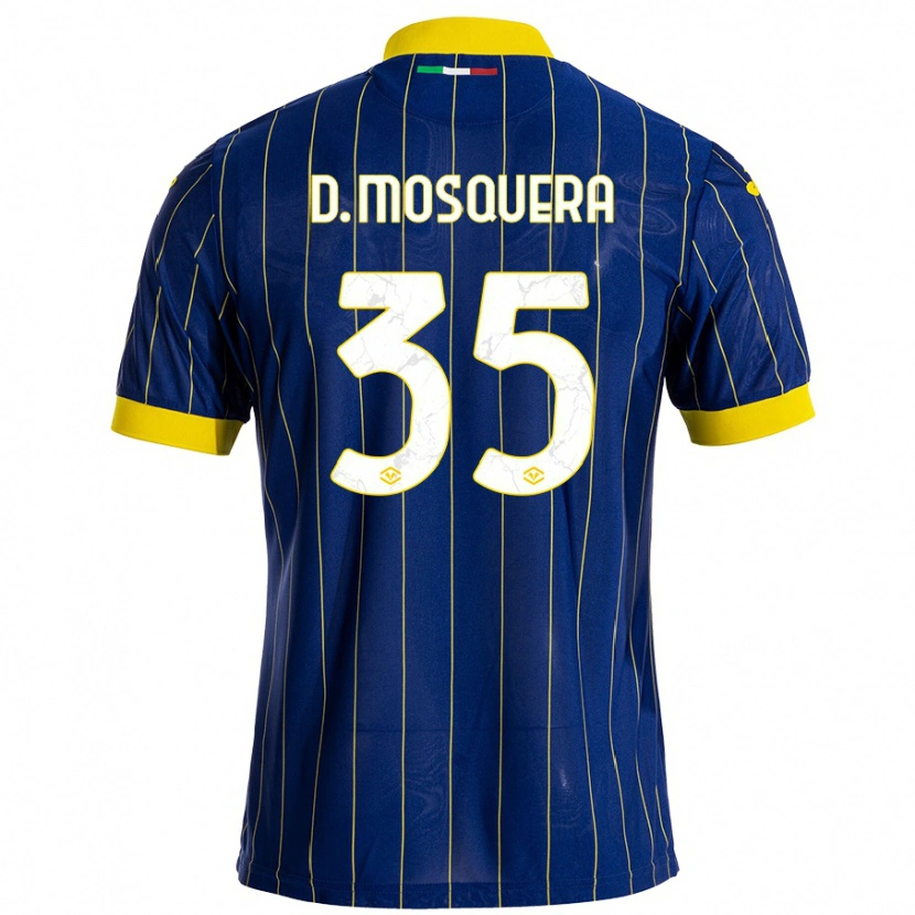 Danxen Kid Daniel Mosquera #35 Blue Yellow Home Jersey 2024/25 T-Shirt