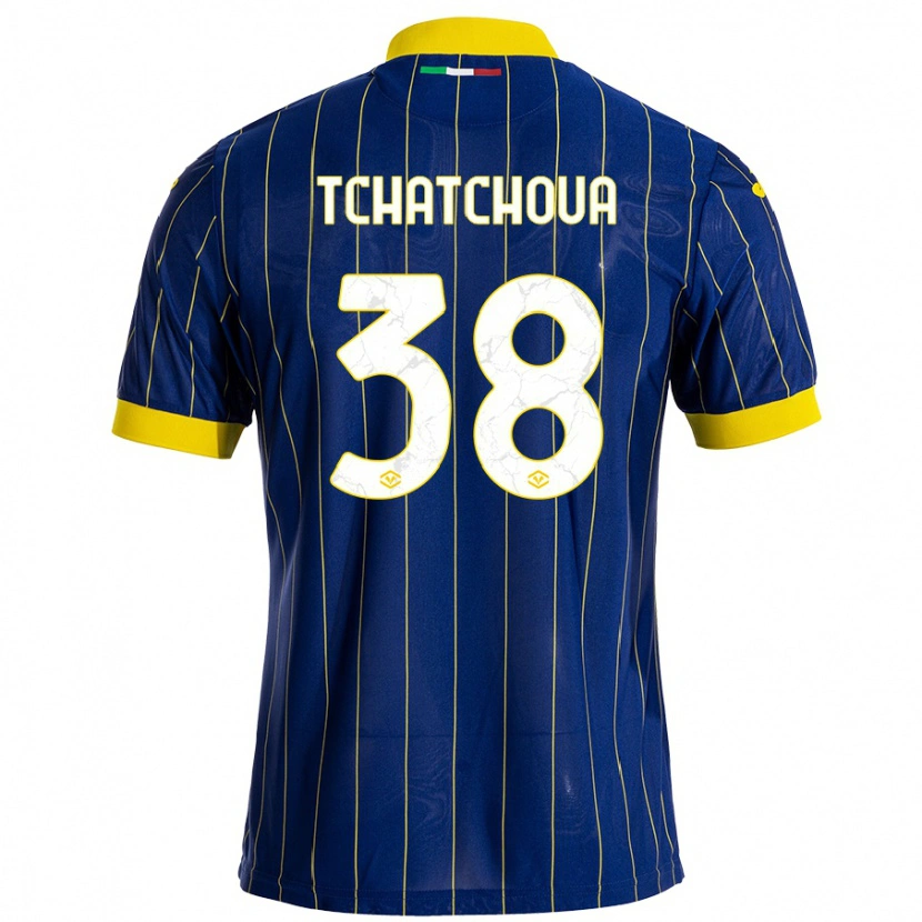 Danxen Kid Jackson Tchatchoua #38 Blue Yellow Home Jersey 2024/25 T-Shirt