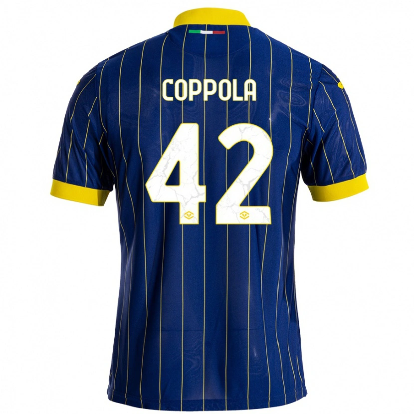 Danxen Kid Diego Coppola #42 Blue Yellow Home Jersey 2024/25 T-Shirt