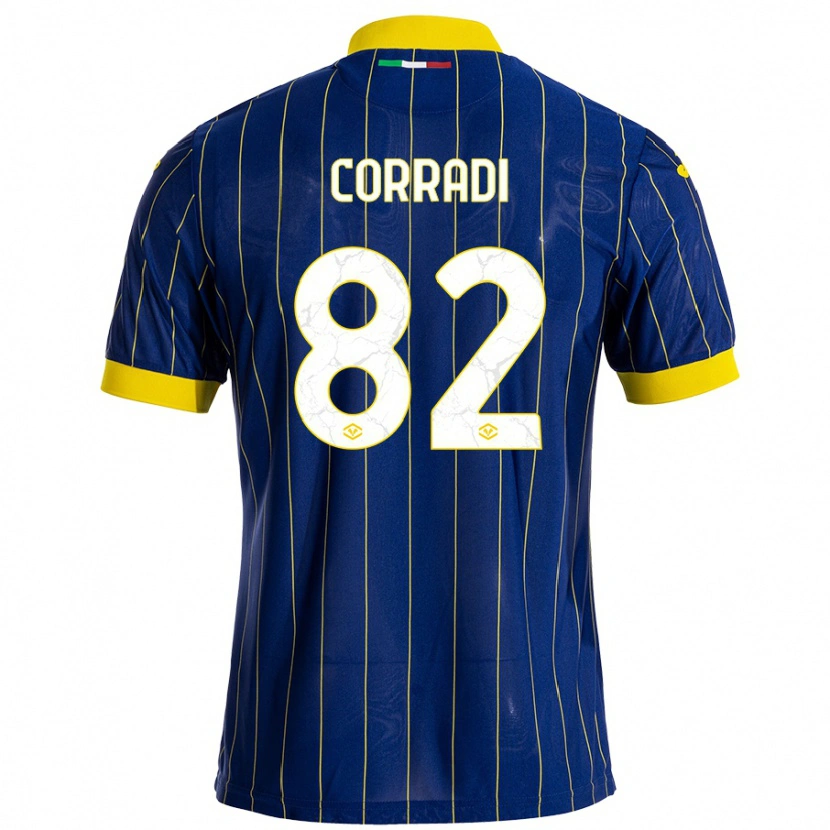 Danxen Kid Christian Corradi #82 Blue Yellow Home Jersey 2024/25 T-Shirt